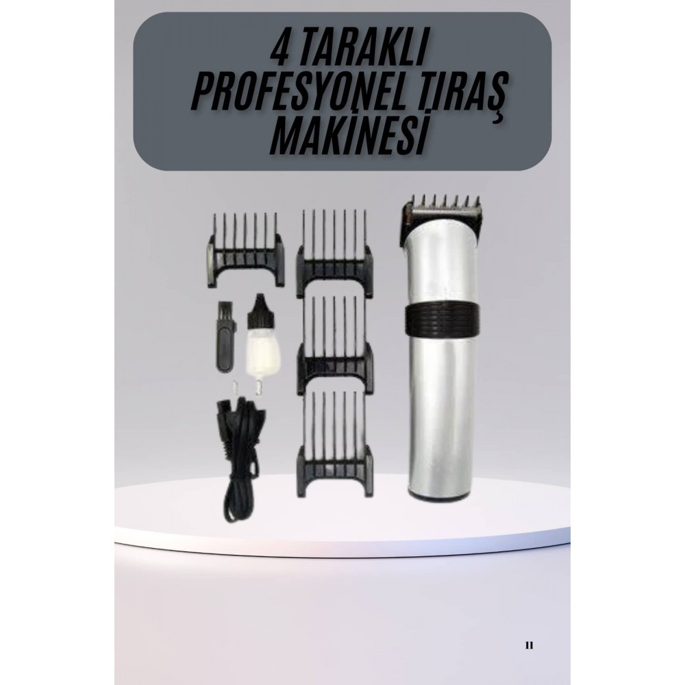 Hassas Ciltlere Özel Saç Sakal ve Vücut Kuaför Tipi Şarjlı Tıraş Makinesi