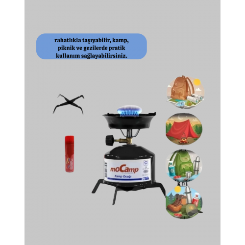 Taşınabilir Metal Gövdeli Kamp Ocağı Seti