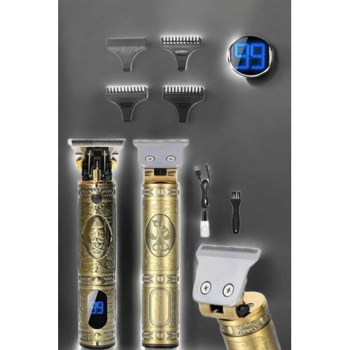 Tıraş Makinesi Şarjlı Profesyonel Saç Kesme Makinesi Gold Çizik Tıraş Tıraş Makinesi Şarjlı Profesyonel Saç Kesme Makinesi Gold Çizik Tıraş