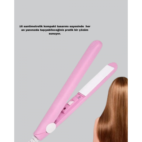 Mini Seramik Saç Düzleştirici – Kompakt Boy 180°C Hızlı Isınma Seyahat Tipi Mini Seramik Saç Düzleştirici – Kompakt Boy 180°C Hızlı Isınma Seyahat Tipi