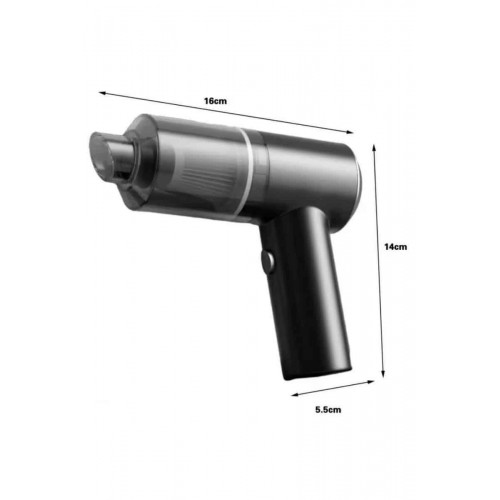 Şarjlı Çok Fonksiyonlu El Süpürgesi Mini Vakumlu Araç Süpürgesi