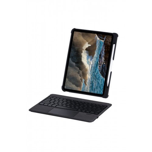 T5206D iPad 10.2 (7.nesil) Kılıf İnter Ledli Klavyeli Tablet Kılıfı - Siyah-(5796)