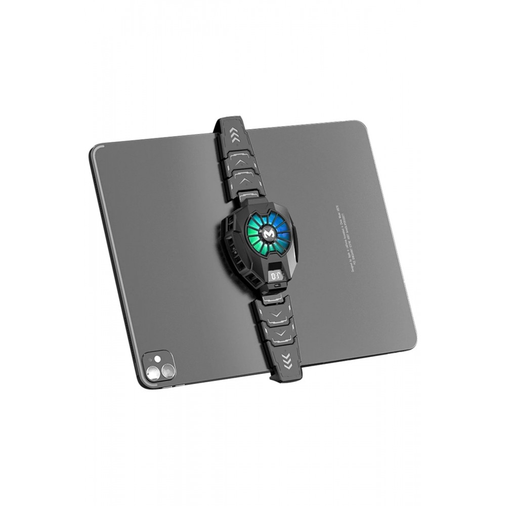 DL05 RGB Radyatör Tablet ve Telefon Soğutucu Fan - Siyah-(5796)