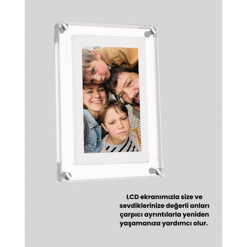 USB-C ile Hızlı Şarj ve Veri Aktarımı – 7 İnç Dijital Görüntü Çerçevesi USB-C ile Hızlı Şarj ve Veri Aktarımı – 7 İnç Dijital Görüntü Çerçevesi