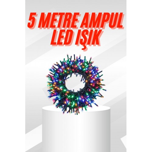 Karışık Renk Pilli Led Işık Çok Fonksiyonlu Enerji Tasarruflu 5 Metre