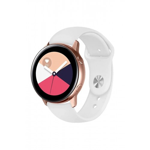 Watch 22mm Klasik Kordon - Beyaz-(5796)