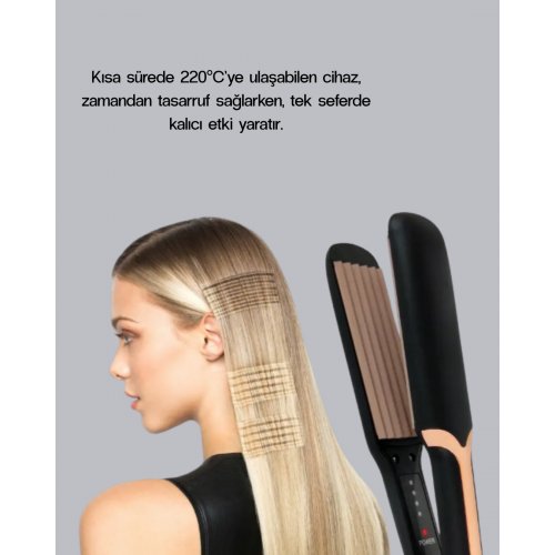 Tost Model Saç Şekillendirici DEMPOWER DP-134 360° Döner Kablolu