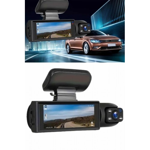 Video ve Fotoğraf Kaydedici Sürüş Kamerası Ön ve Arka Çift Kameralı Video ve Fotoğraf Kaydedici Sürüş Kamerası Ön ve Arka Çift Kameralı