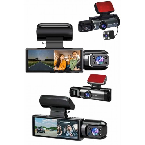 Video ve Fotoğraf Kaydedici Sürüş Kamerası Ön ve Arka Çift Kameralı Video ve Fotoğraf Kaydedici Sürüş Kamerası Ön ve Arka Çift Kameralı