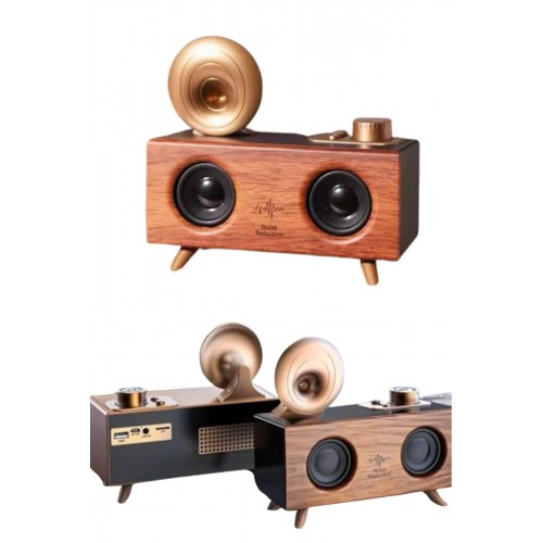 Gramafon Nostaljik Radyo Yüksek Ses Kalitesi USB TF Kart Aux