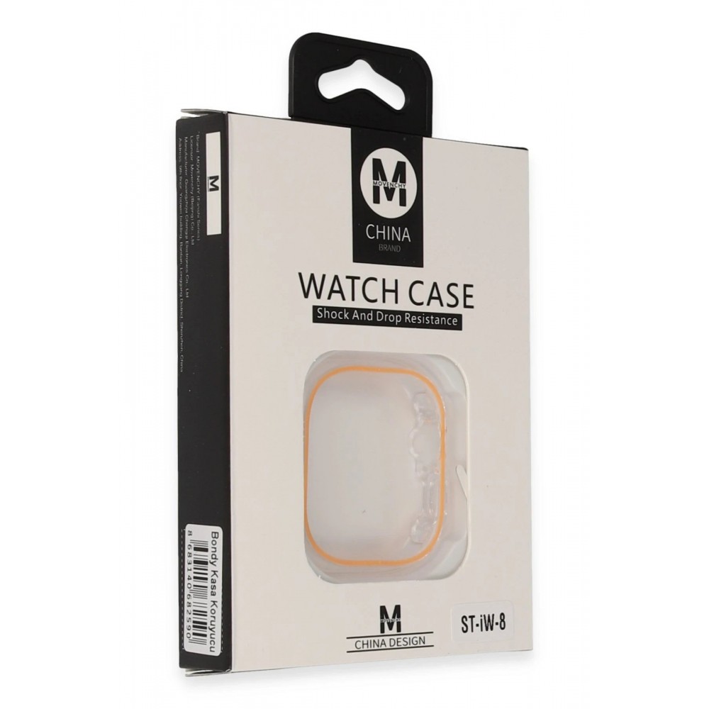 Watch Ultra 49mm Bondy Kasa Koruyucu - Turuncu-(5796)