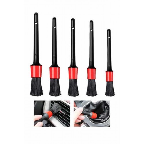 5 Parça Araç İçi Temizlik Fırçası Araç İçi-Dışı Temizleme Fırça Seti
