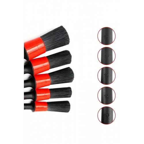 5 Parça Araç İçi Temizlik Fırçası Araç İçi-Dışı Temizleme Fırça Seti