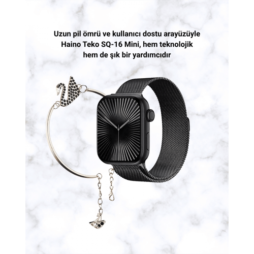 SQ-16 Mini Series 10 Akıllı Saat – 3 Kordon + Hediye Bileklik