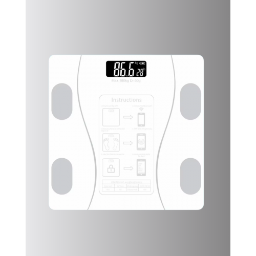 Bluetooth Akıllı Tartı – 8 Fonksiyonlu Dijital Baskül 180 kg Kapasiteli