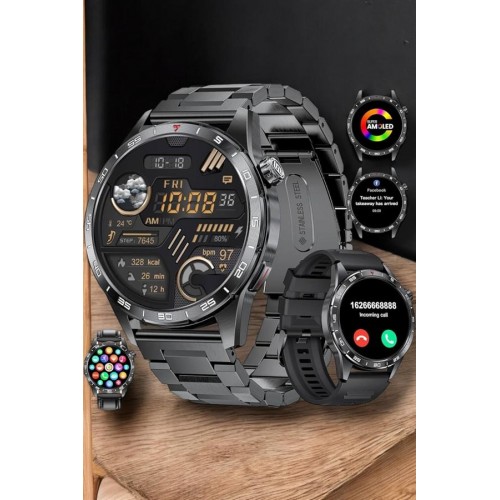 Akıllı Saat Arama Cevaplayan Titreşim Özelliğiyle Bildirim Görebilen