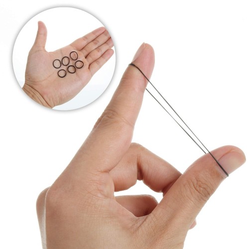 Turk Perma Lastiği İnce 400 ADET SİYAH