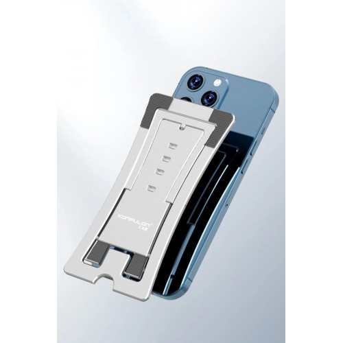 CM23 Ayarlanabilir Katlanabilir Masaüstü Telefon Tutucu - Gümüş-(5796)