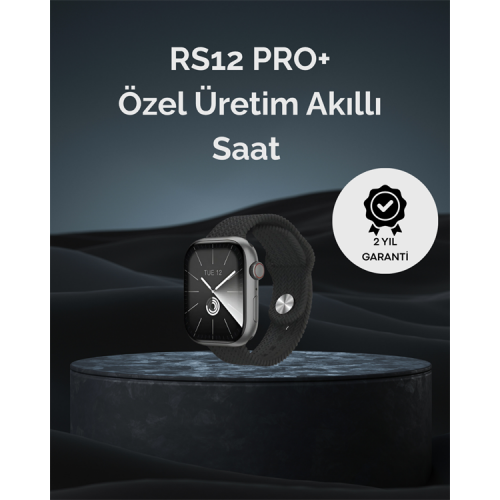RS12 PRO+ 2025 Serisi Uzun Şarj Süreli Garantili Full Ekranlı Özel Üretim Akıllı Saat – 2GB Hafıza AMOLED GPS Sesli Arama