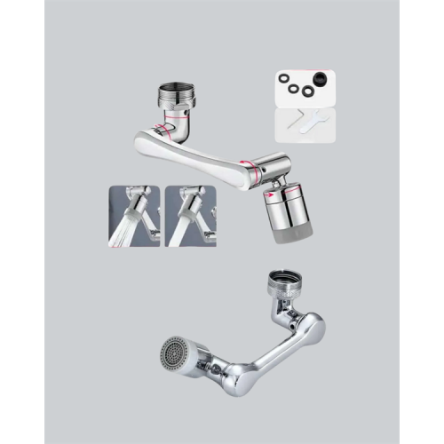 Lavabo ve Mutfaklar İçin 1080 Derece Döner Musluk Başlığı – Pirinç Gövdeli Lavabo ve Mutfaklar İçin 1080 Derece Döner Musluk Başlığı – Pirinç Gövdeli