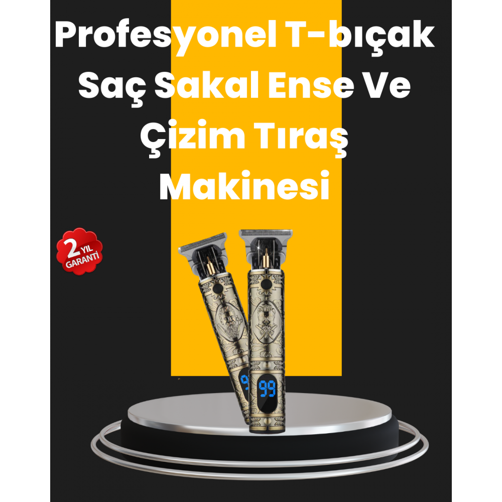 0.1 mm Hassas Kesim Tıraş Makinesi Şarjlı Metal Gövde