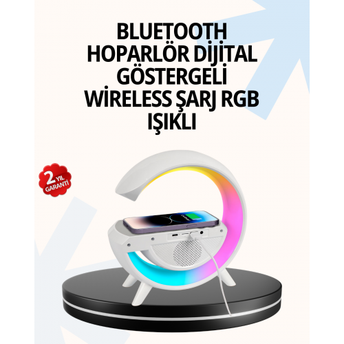 15W Hızlı Şarj Destekli LED Atmosfer Işığı ve Alarm Fonksiyonlu Lamba