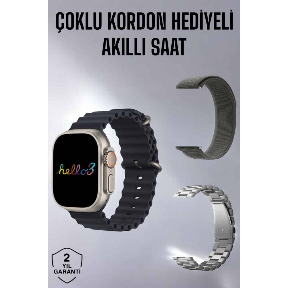 Akıllı Saat Yeni Nesil Bluetooth Bağlantılı Uyku Sağlık Takibi GPS Ve NFC Uyumlu