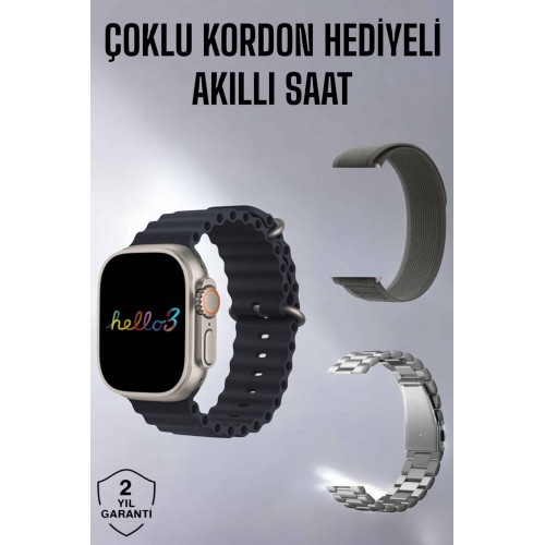 Akıllı Saat Yeni Nesil Bluetooth Bağlantılı Uyku Sağlık Takibi GPS Ve NFC Uyumlu