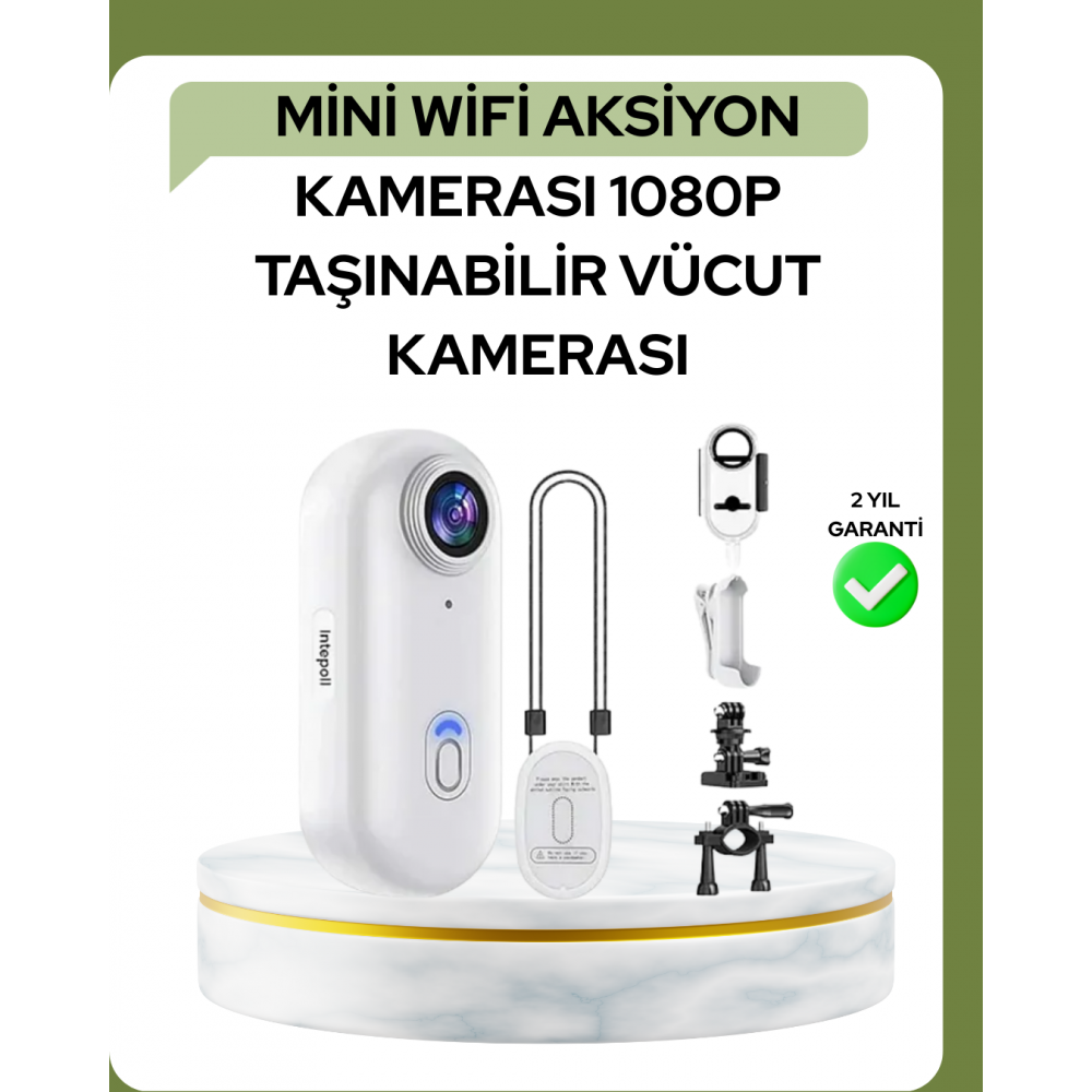 1080P WiFi Spor Kamerası Su Geçirmez Mini Aksiyon Kamera