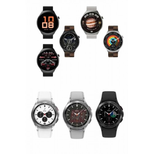 Akıllı Saat Bluetooth Bağlantılı Yuvarlak Ekran Plastik Kordonlu