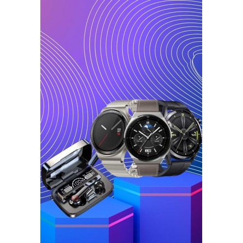 Kulak İçi Kablosuz Bluetooth Kulaklık ve NFC ve GPS Özellikli Akıllı Saat Alarm ve Titreşim Kulak İçi Kablosuz Bluetooth Kulaklık ve NFC ve GPS Özellikli Akıllı Saat Alarm ve Titreşim