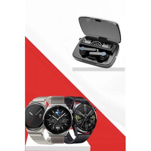 Kulak İçi Kablosuz Bluetooth Kulaklık ve NFC ve GPS Özellikli Akıllı Saat Alarm ve Titreşim Kulak İçi Kablosuz Bluetooth Kulaklık ve NFC ve GPS Özellikli Akıllı Saat Alarm ve Titreşim