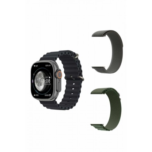 Yeni Nesil Akıllı Kol Saati Nabız Ölçer GPS Uyumlu 49 MM Kasa