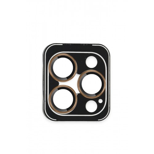 iPhone 16 Pro Max PVD Metal Kamera Lens - Gold-(5796)
