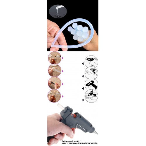 Turk 11 mm 33 Adet Sıcak Silikon