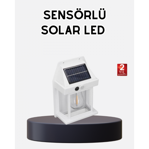 Solar Sensörlü Dış Mekan Lamba 3 Işık Modlu ve IP65 Dayanıklı