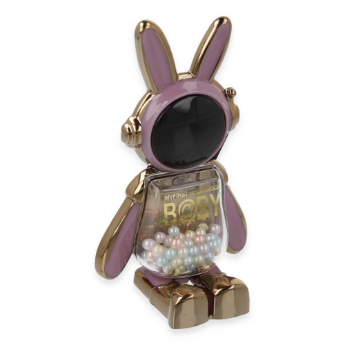 Astro Stand Tavşan Astronot - Mor-(5796)