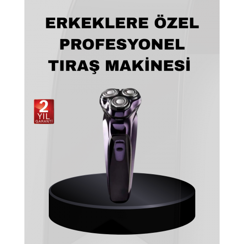 Profesyonel Şarjlı Tıraş Makinesi Ayarlanabilir Başlıklı Kablosuz