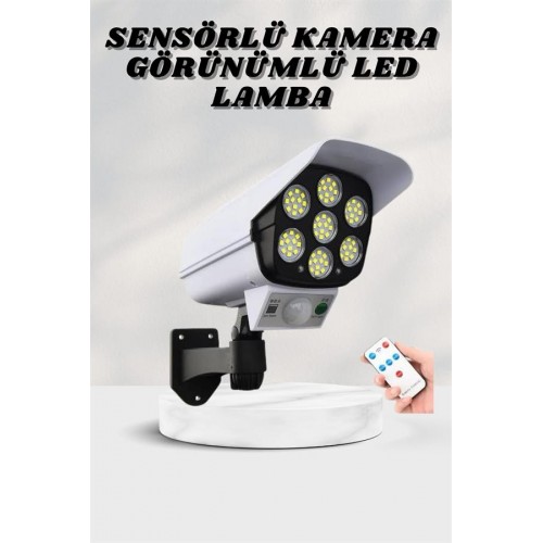 Solar Lamba Kamera Görünümlü Duvar Lambası Dönebilen Bahçe Aydınlatması Solar Lamba Kamera Görünümlü Duvar Lambası Dönebilen Bahçe Aydınlatması