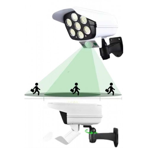 Solar Lamba Kamera Görünümlü Duvar Lambası Dönebilen Bahçe Aydınlatması Solar Lamba Kamera Görünümlü Duvar Lambası Dönebilen Bahçe Aydınlatması