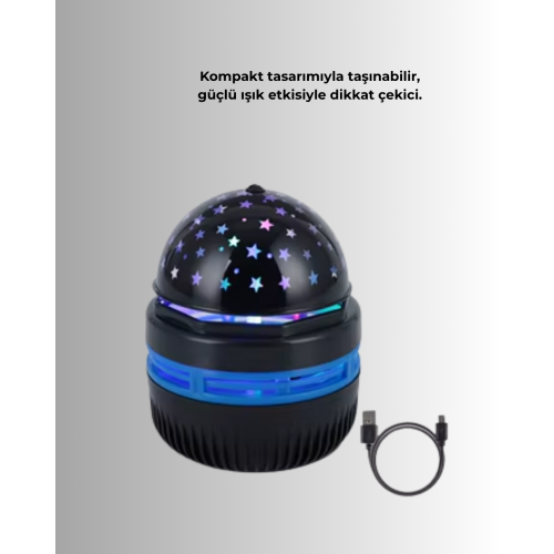 USB’li Yıldız Projektör Lamba – Döner Galaxy Işık Şovu Çocuk ve Yetişkin Uyku Lambası USB’li Yıldız Projektör Lamba – Döner Galaxy Işık Şovu Çocuk ve Yetişkin Uyku Lambası