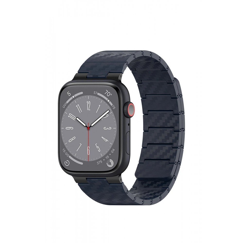 Watch 45mm Carbon Steel Kordon - Lacivert-(5796)