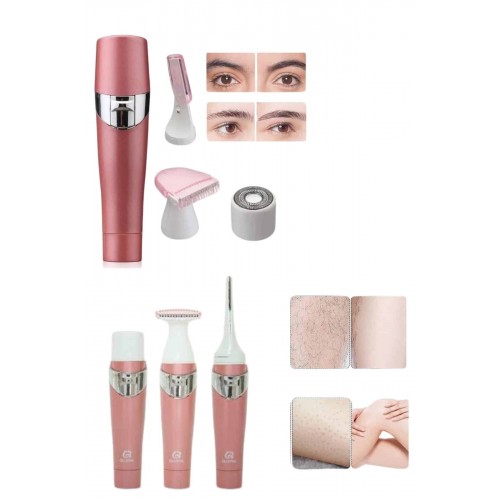 Yüz Kaş ve Tüm Vücut Epilasyon Aleti 3 Başlıklı Hassas Ciltlere Uygun Epilatör