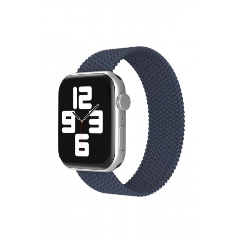 Apple Watch 38mm Ayarlı Solo Silikon Kordon - Lacivert-(5796)