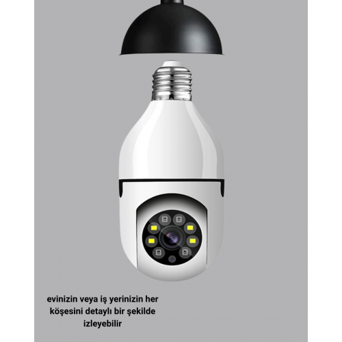 Akıllı Duy Kamera Gece Görüşlü ve Hareket Algılama Sensörlü Akıllı Duy Kamera Gece Görüşlü ve Hareket Algılama Sensörlü