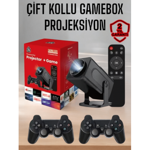 Android Projeksiyon ve Çift Kollu Game Box