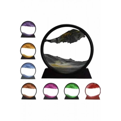 Dekoratif Sulu Kum Saati Ofis Masa Üstü Ev Yuvarlak Kum Saati Dekoratif Sulu Kum Saati Ofis Masa Üstü Ev Yuvarlak Kum Saati