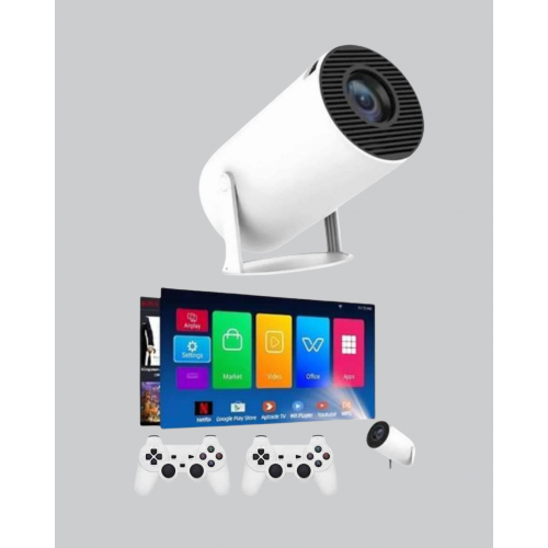 Projeksiyon Cihazı 4K Destekli Kablosuz Bağlantılı Bluetooth 5.0 Projeksiyon Cihazı 4K Destekli Kablosuz Bağlantılı Bluetooth 5.0