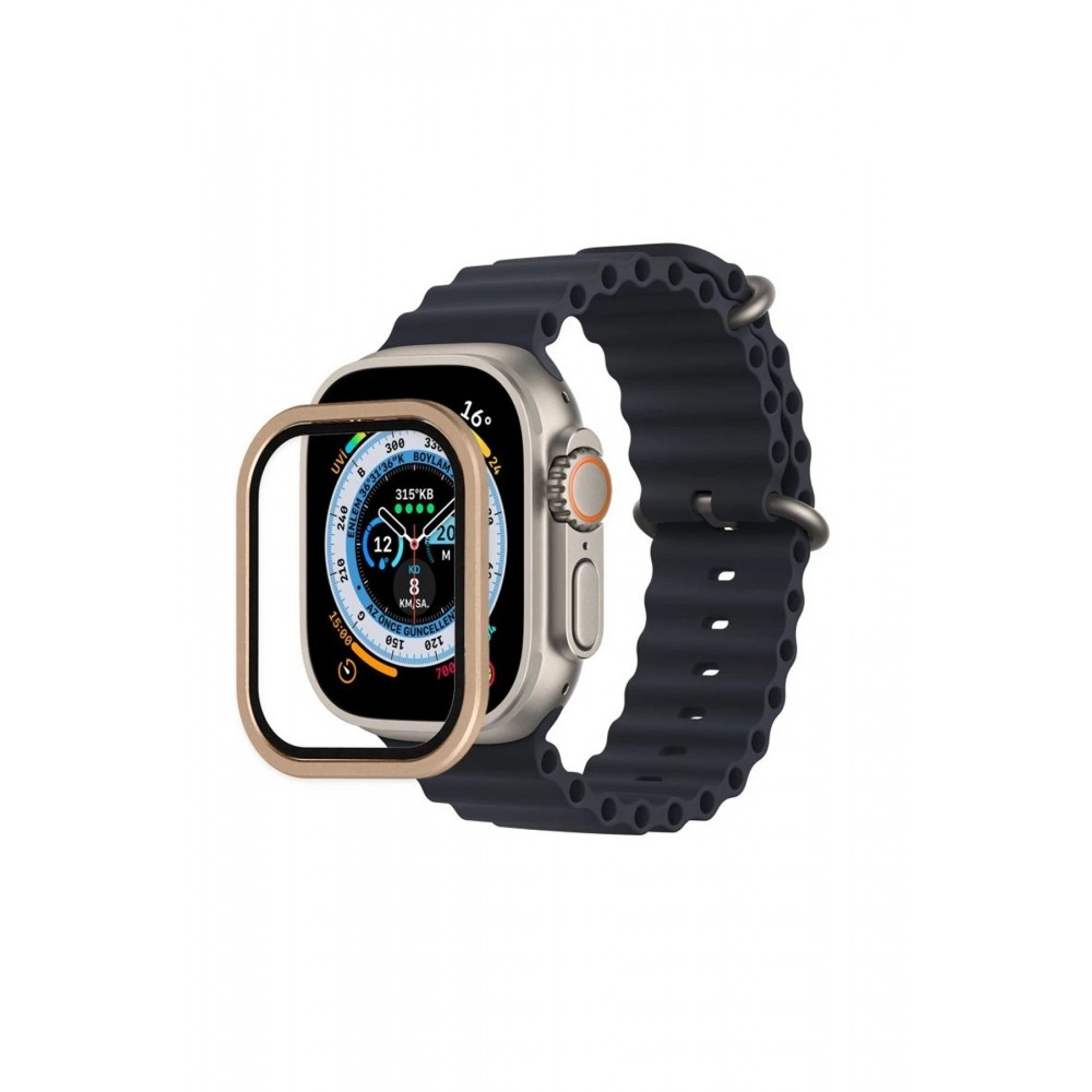 Apple Watch Ultra 49mm Alüminyum Kasa Cam Ekran Koruyucu - Yıldız Işığı-(5796)