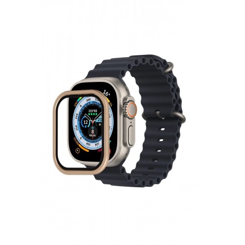 Apple Watch Ultra 49mm Alüminyum Kasa Cam Ekran Koruyucu - Yıldız Işığı-(5796)